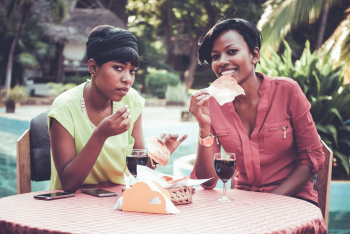 Two Women Eating Two Women Eating