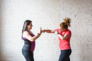 Two Women Shadow Boxing Two Women Shadow Boxing