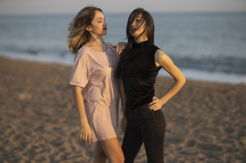 Two Women Standing Two Women Standing