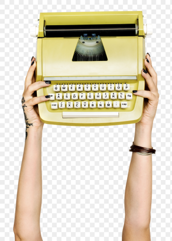 Type writer png in hand | Free PNG - rawpixel Type writer png in hand | Free PNG - rawpixel