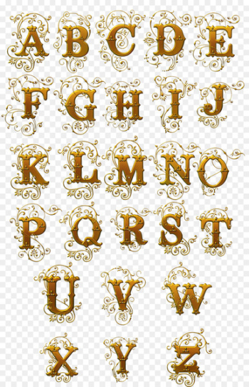 Typeface Letter Download - Gold letters effect Typeface Letter Download - Gold letters effect