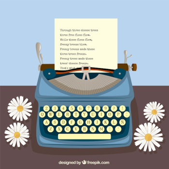 typewriter and daisies typewriter and daisies