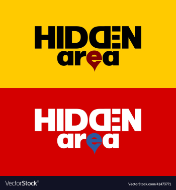 typography sign hidden area art typography sign hidden area art