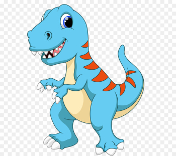 Tyrannosaurus Ankylosaurus Triceratops Dinosaur - Blue small dinosaur 