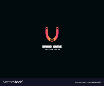 u modern letter logo u modern letter logo