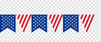 U.S.A. buntings illustration, United States Bunting Scalable Graphics, American flag banner pull transparent background PNG clipart