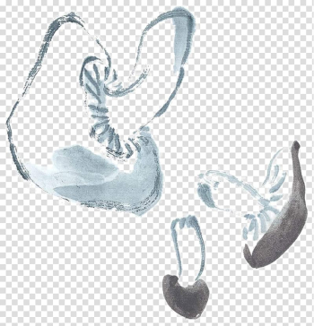 U6c34u58a8u5199u610f Ink wash painting Chinese painting Watercolor painting, Freehand mushrooms transparent background PNG clipart