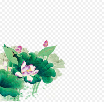 u8377u82b1u56fe Ink wash painting Chinese painting Gongbi Shan shui - Ink lotus 