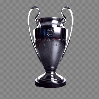 UEFA Champions League Trophy PNG Background Image