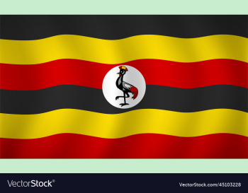 uganda flag background