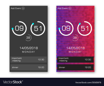 ui clock for web and mobile applications app