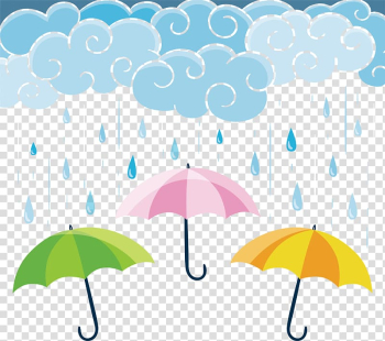 Umbrella banner illustraiton, Umbrella Graphic design Rain, Umbrellas in rainy days transparent background PNG clipart