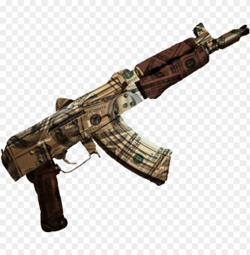 un gold guns machine ak - gold draco PNG image with transparent ...