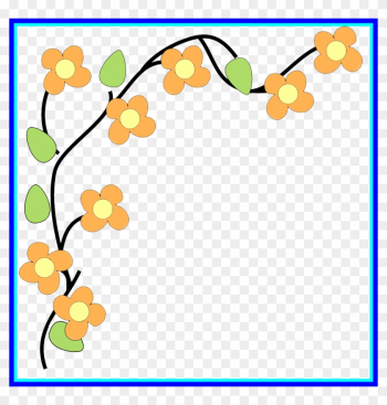 Unbelievable Flower Image Gallery Useful Floral Clip - Corner Border Clipart Png