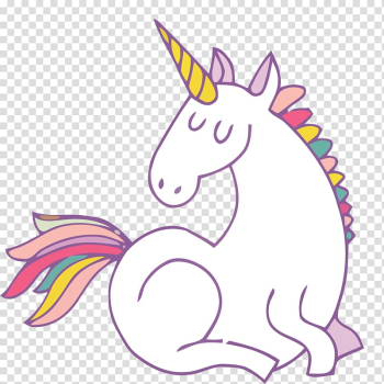 Unicorn illustration, Unicorn Euclidean , White Unicorn material transparent background PNG clipart