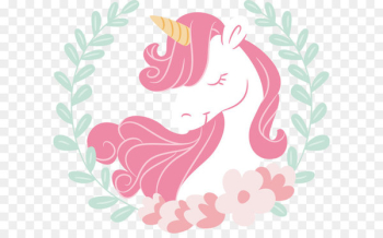 Unicorn Paper Drawing - Pink hair Unicorn Unicorn Paper Drawing - Pink hair Unicorn