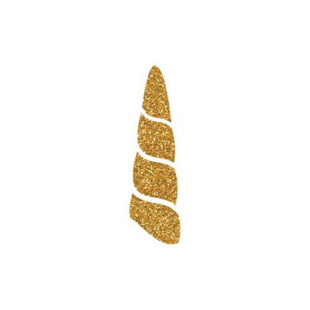 Unicorn's Horn PNG Printable Clipart Shirt print Gold | PNGio