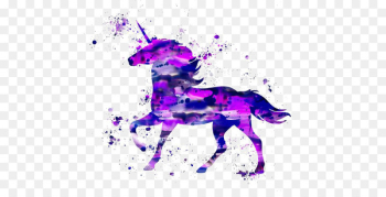 Unicorn Watercolor painting Fairy tale Illustration - Water Unicorn 