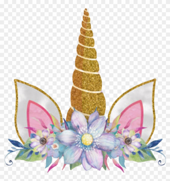 Unicorncrown Unicorn Unicornio Corona Flores Flowers - Flores De Unicornio Png