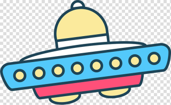 Unidentified flying object Vehicle , Hand painted colorful spaceship UFO transparent background PNG clipart