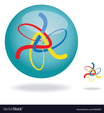 Unique abstract modern graphics design element vector image Unique abstract modern graphics design element vector image