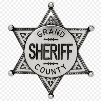United States American frontier Sheriff Badge Clip art - Sheriff Badge 