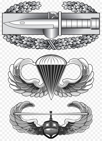 United States Army Air Assault School Air Assault Badge Combat Infantryman Badge Combat Action Badge - badge clipart 