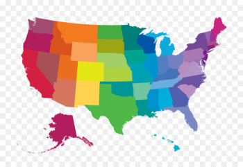 United States Vector Map World map - Vector color map 