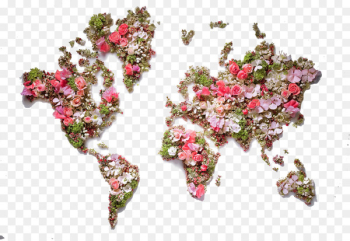 United States World map Flower - Map full of flowers United States World map Flower - Map full of flowers