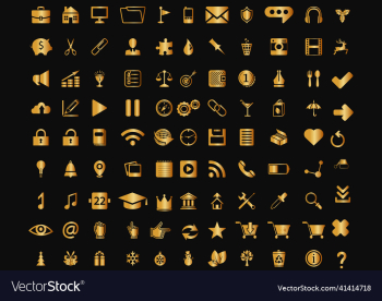 universal icons gold gradients universal icons gold gradients