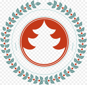 University of Maine Student Higher education College Academic degree - Red Christmas tree Badge 
