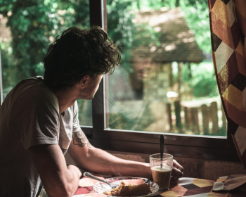 Unknown Person Facing Sideways Near Window Unknown Person Facing Sideways Near Window