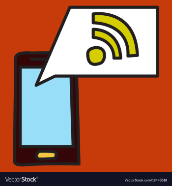 Unusual look wifi signal vector image Unusual look wifi signal vector image