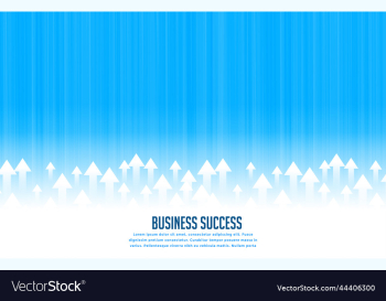 upward rising leading arrows for business growth