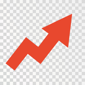 Upward Trending Arrow Symbol Upward Trending Arrow Symbol