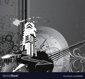 Urban background vector image Urban background vector image
