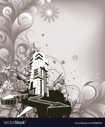 Urban background vector image Urban background vector image