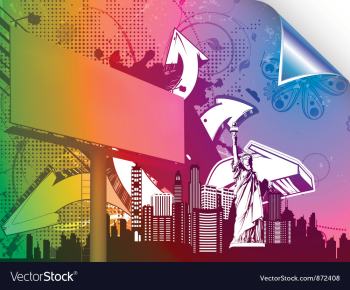 Urban background vector image Urban background vector image