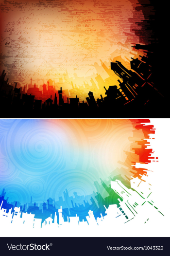 Urban backgrounds vector image Urban backgrounds vector image