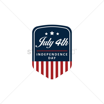 Us independence day label Us independence day label