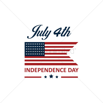 Us independence day label Us independence day label