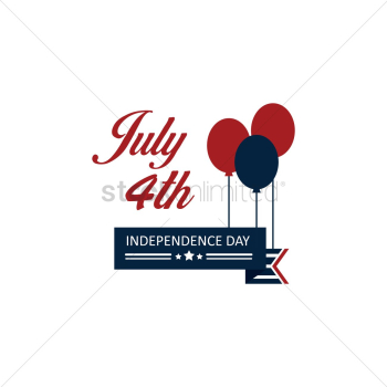 Us independence day label Us independence day label
