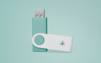 Usb stick mockup for merchandising Free Psd