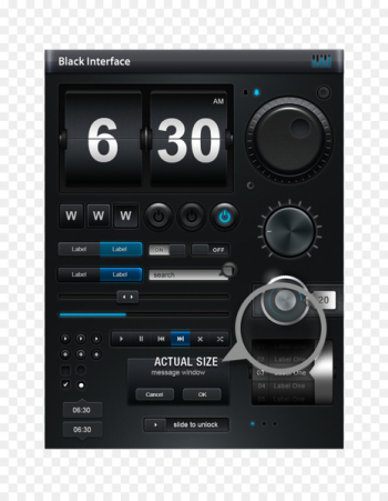 User interface design Graphical user interface - Play button shape 