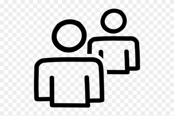 Users Couple Hand Drawn Outlines Free Icon - Two People Outline