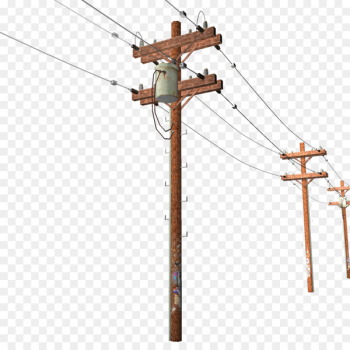 Utility pole Overhead power line Electricity Electric utility Clip art - Telephone Pole Cliparts 