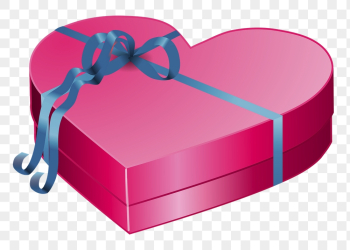 Valentine's gift box png sticker, | Free PNG - rawpixel