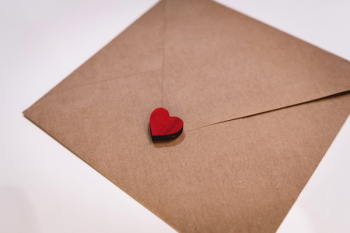Valentines card envelope Valentines card envelope