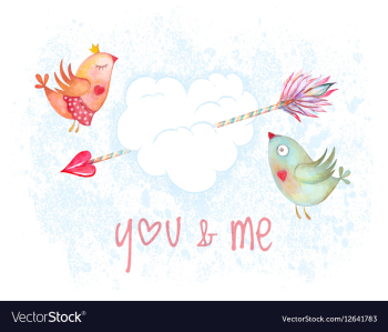 Valentines Day congratulation card vector image Valentines Day congratulation card vector image
