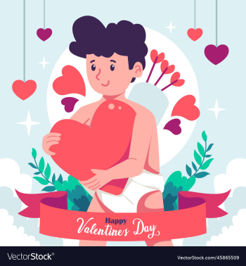 valentines day design with a cute baby boy valentines day design with a cute baby boy